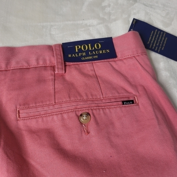 Polo Ralph Lauren Mens Pink Cotton Shorts. Size 52B Big & Tall - Picture 7 of 9